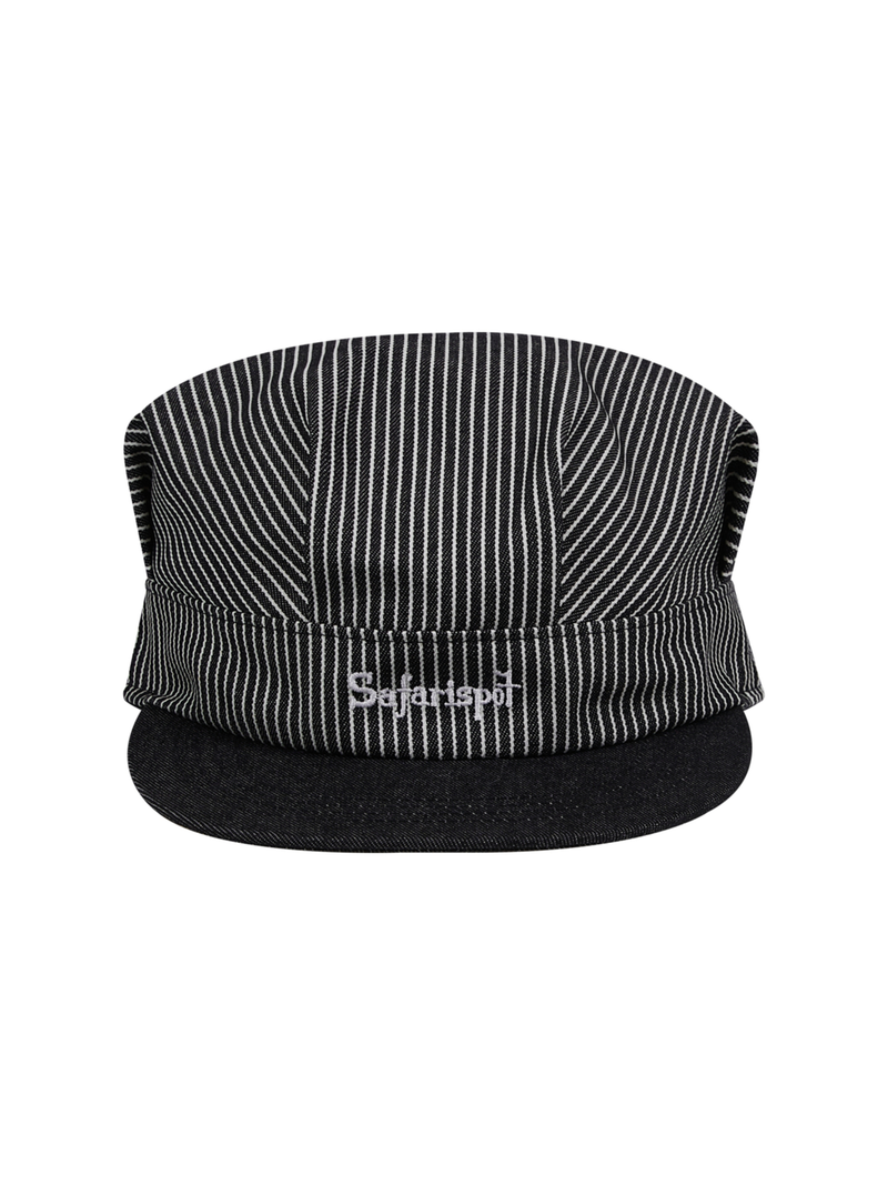 ULTIMATE LOGO DENIM RAILROAD CAP (BLACK)