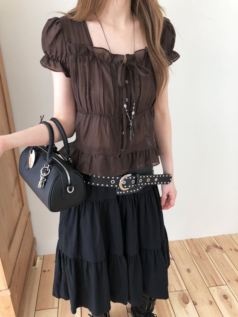 Blooming blouse (short sleeves ver.)