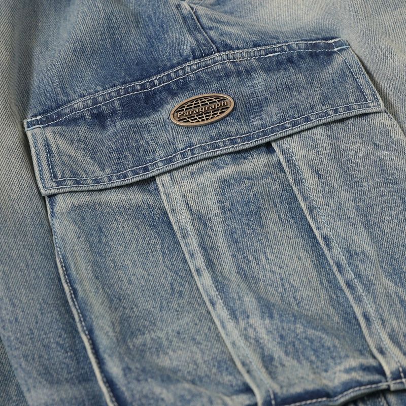 LIGHT BLUE CARGO DEMIM PANTS