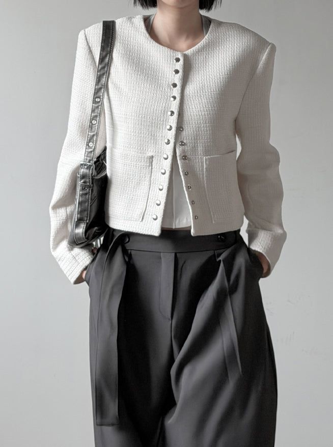 mnem（ムネム）の「Mative Snap Tweed Jacket（Jackets/Outerwear）」