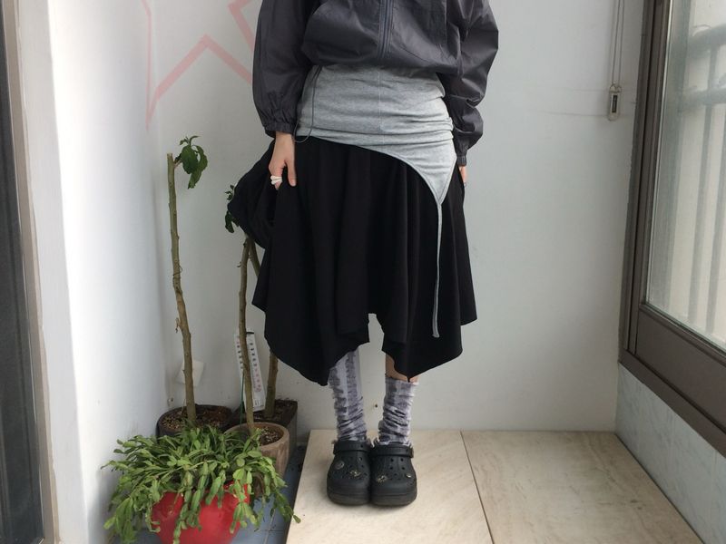 flared ribbon skirt