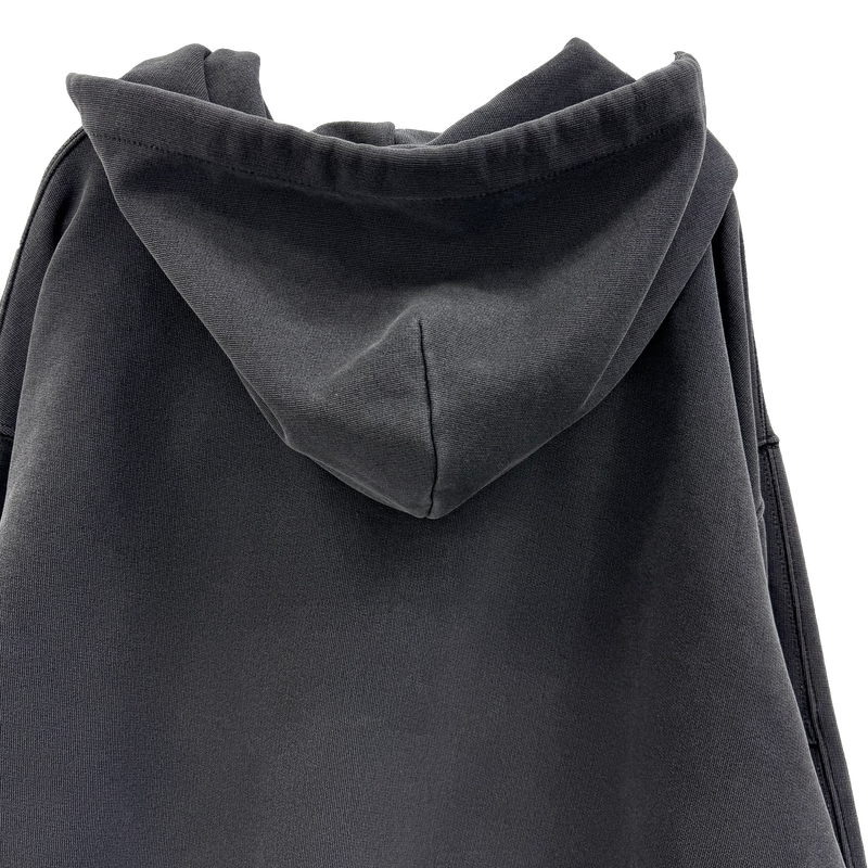 pigment panel zip-up hoodie