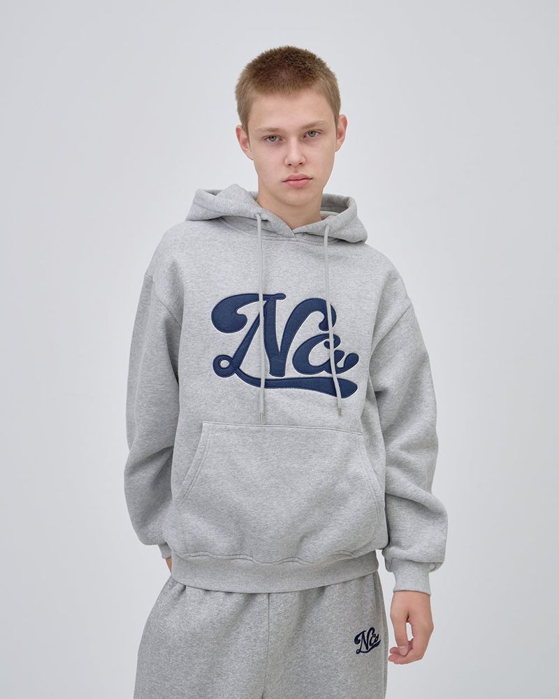 UNDERLINE LOGO HOODIE - GRAY
