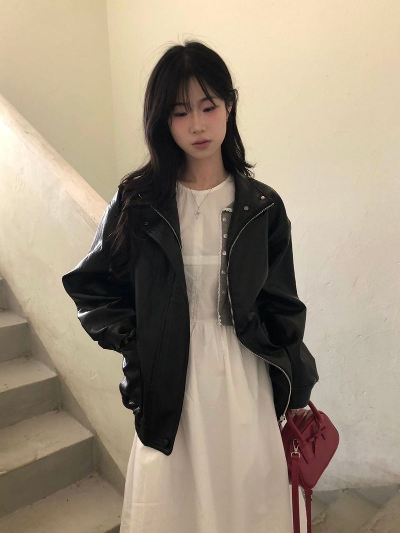 Linkle Leather Jumper