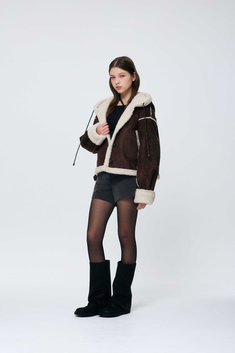 ADORABLE HOOD MUSTANG / BROWN