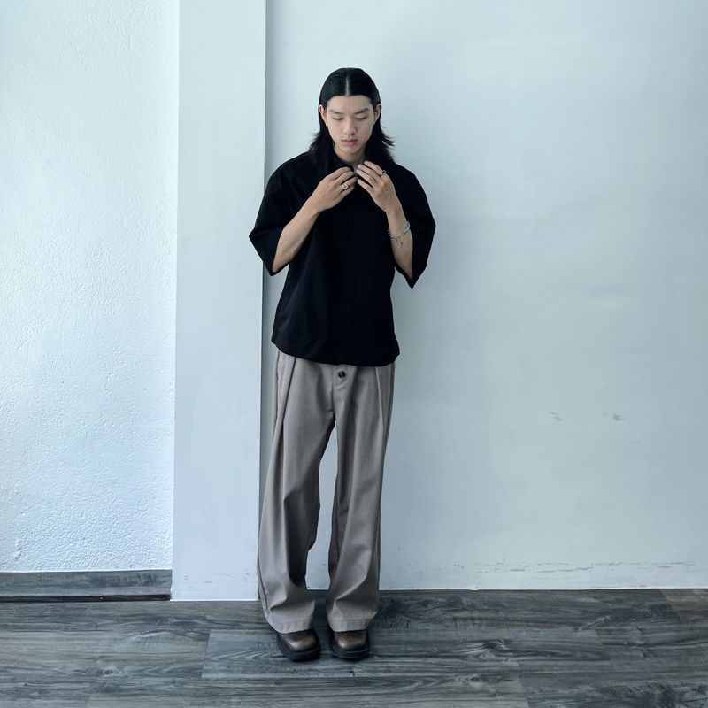 Fog Grey Volume Pants