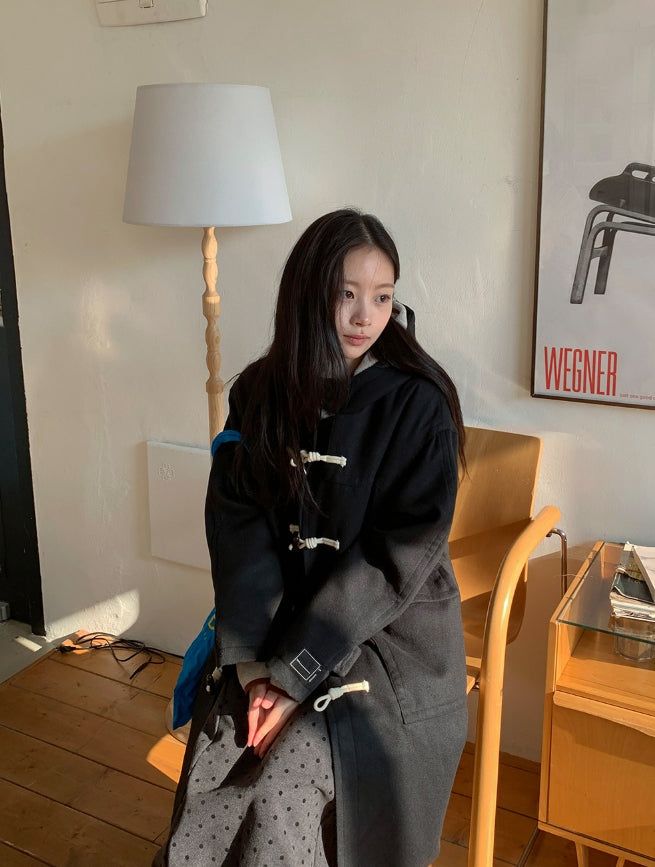 Kithe Quilted Hood Duffel Long Coat
