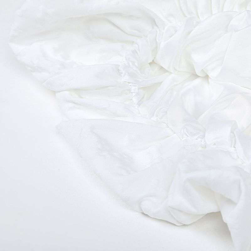 Flower-filled balloon skirt (WHITE)