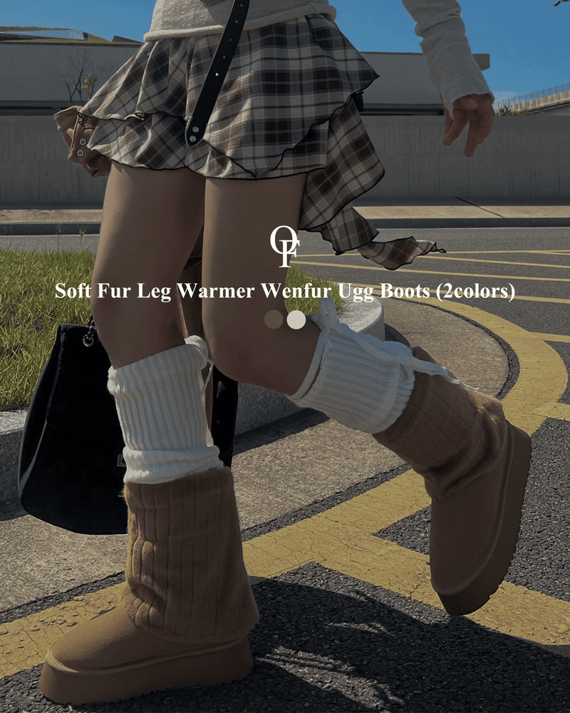 GUSTA（グスタ）の「Soft Fur Leg Warmer Wenfur Ugg Boots (2 colors)（Shoes）」