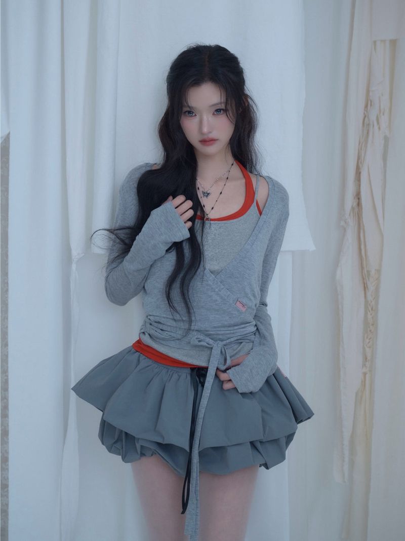 Swan Sheer Wrap Cardigan