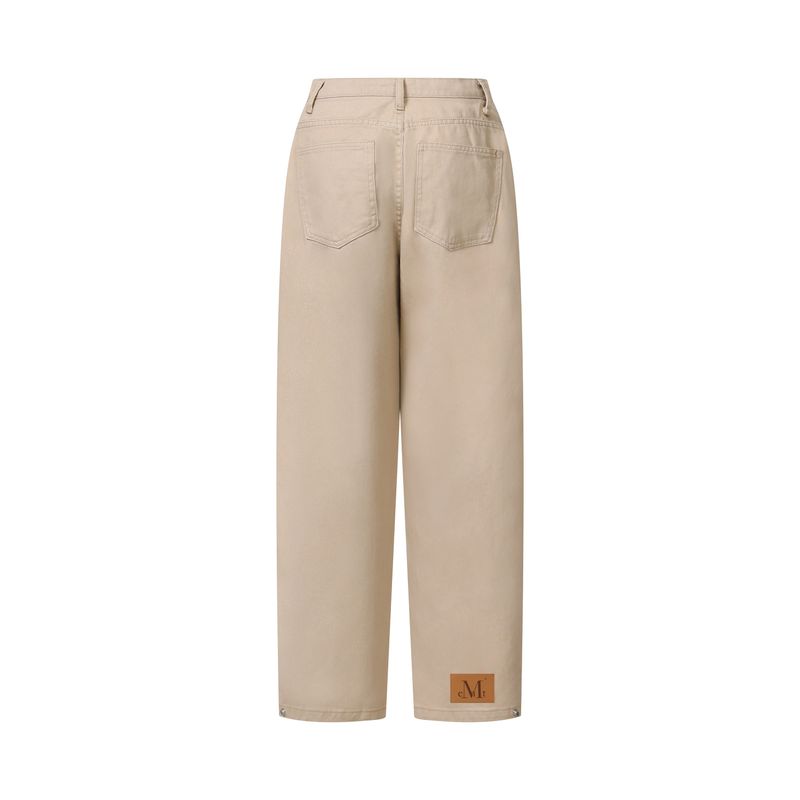 ONEIL SIDE PINTUCK WIDE COTTON PANTS UNISEX (4Color)