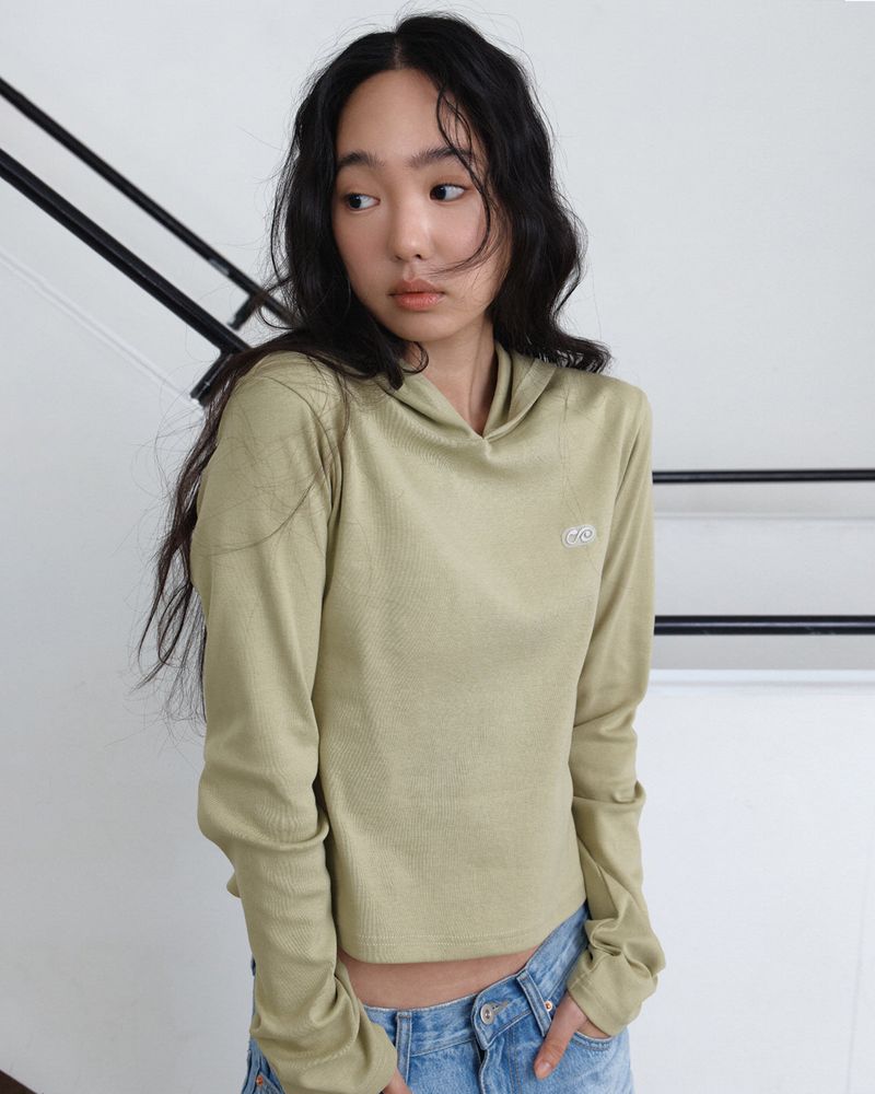 Basic Slim Fit Logo Hoodie