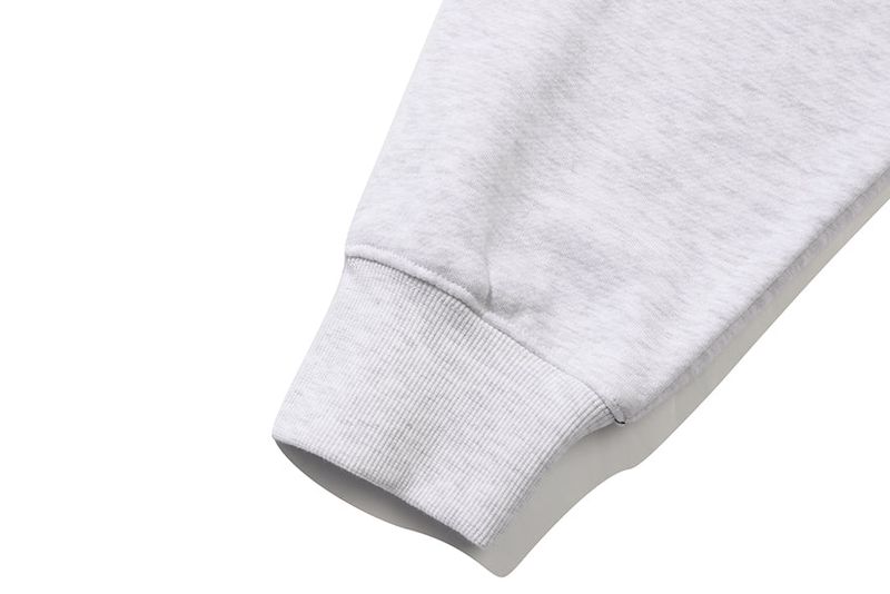 RMTCRW LABEL SWEAT SHIRT_LIGHT GREY