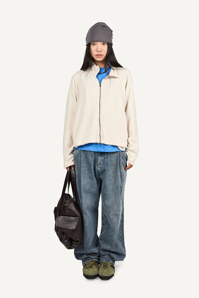 Soft Jersey Two-Way Zip-Up