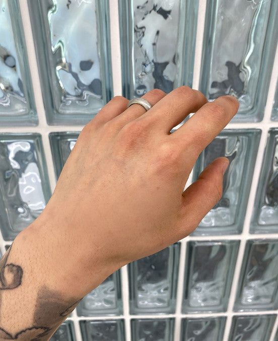 No.8795 cylinder silver RING