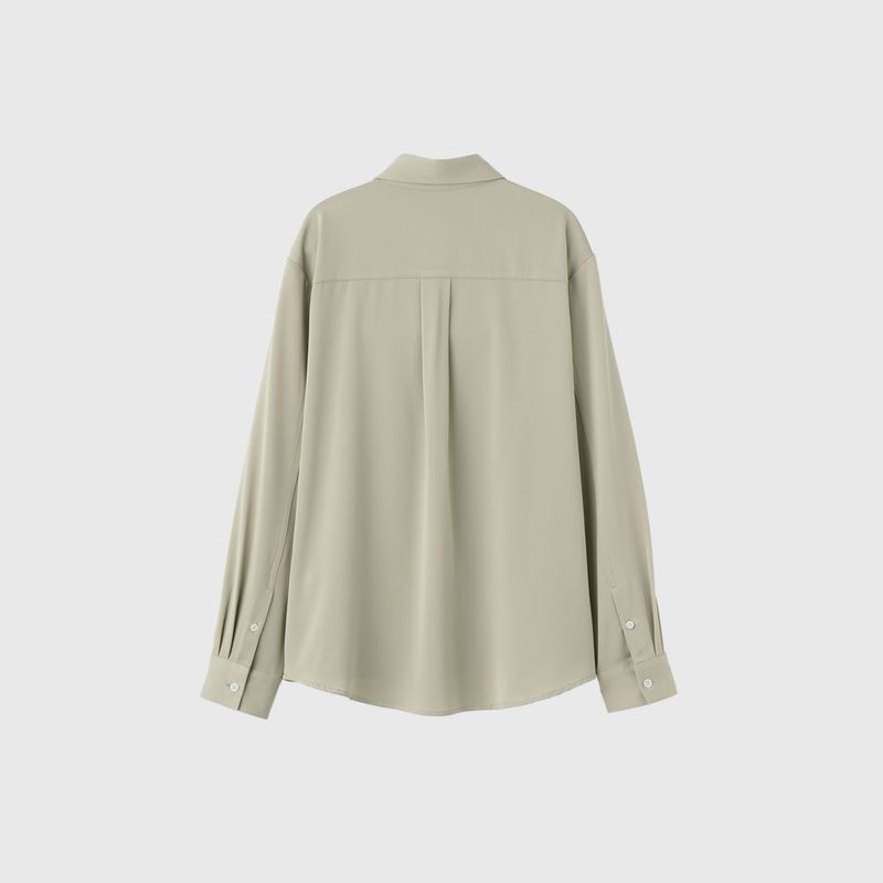 セミルーズシルクシャツ [KHAKI]