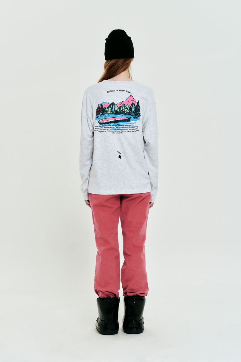NOMAD GRAPHIC LONG SLEEVE [MELANGE GRAY]