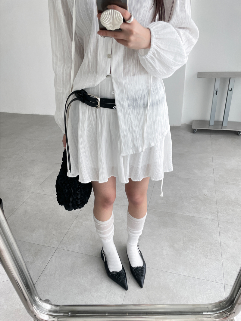 opening button blouse