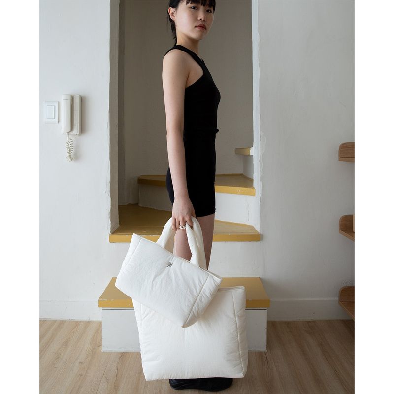 soft padded bag - white
