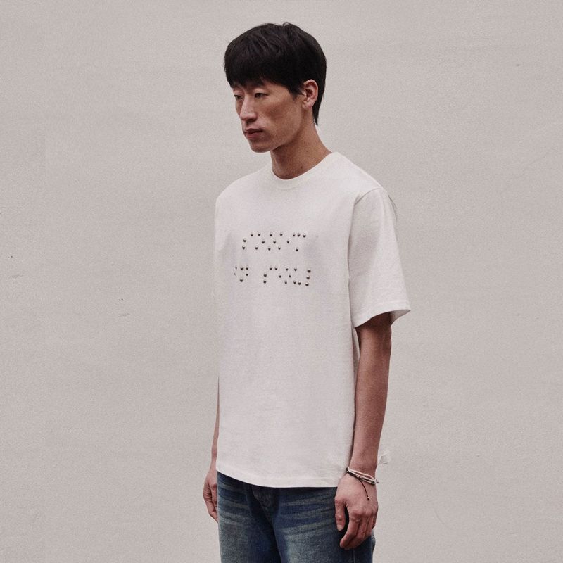 SOOKIM BRAILLE T-SHIRT_WHITE