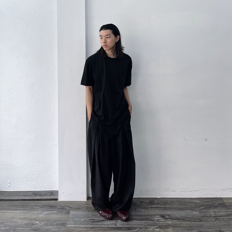 Oversized Pleated Trousers
