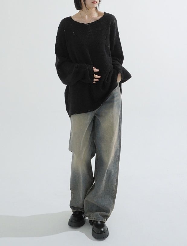 Damage Mohair Knit