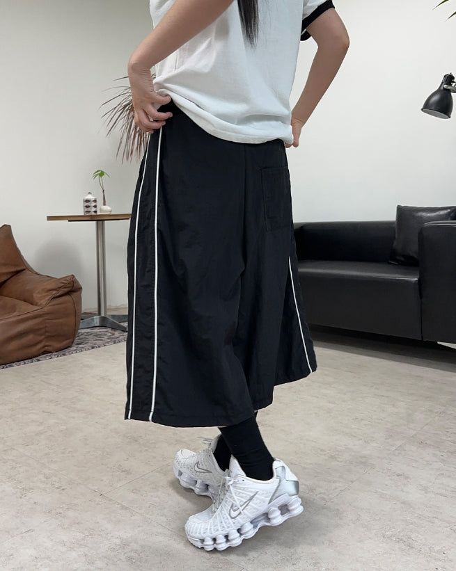Tian Nylon Track Bermuda Pants