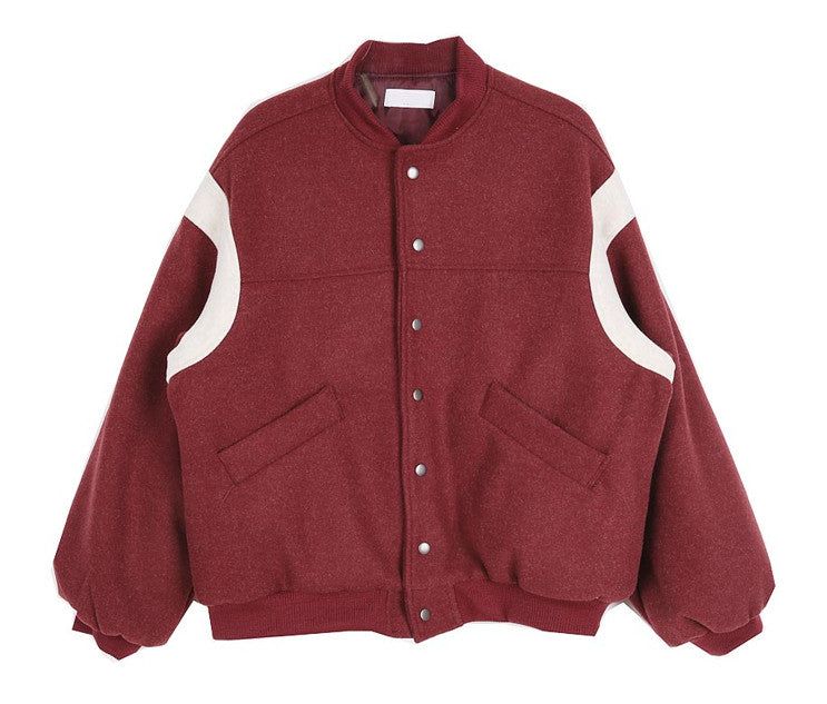 No.0495 row woolen varsity JP (3color)