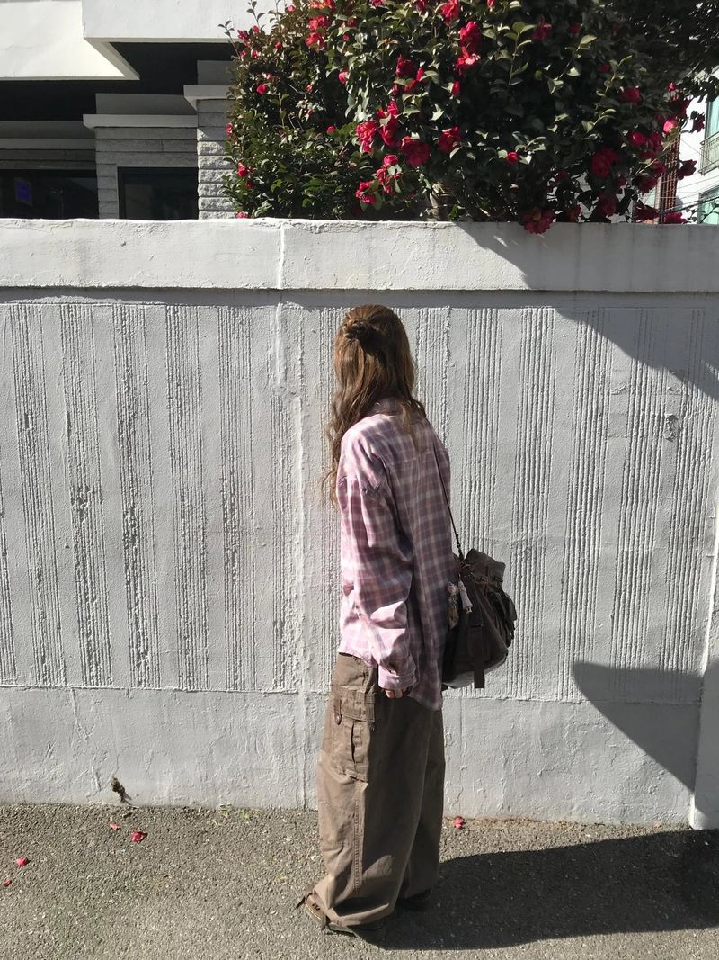 hina daily check shirts