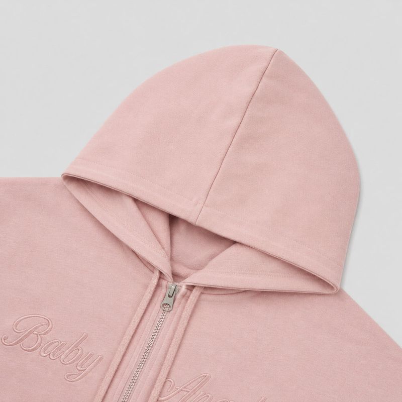 LMN Baby Cropped Hood Zip-Up (3 colors)