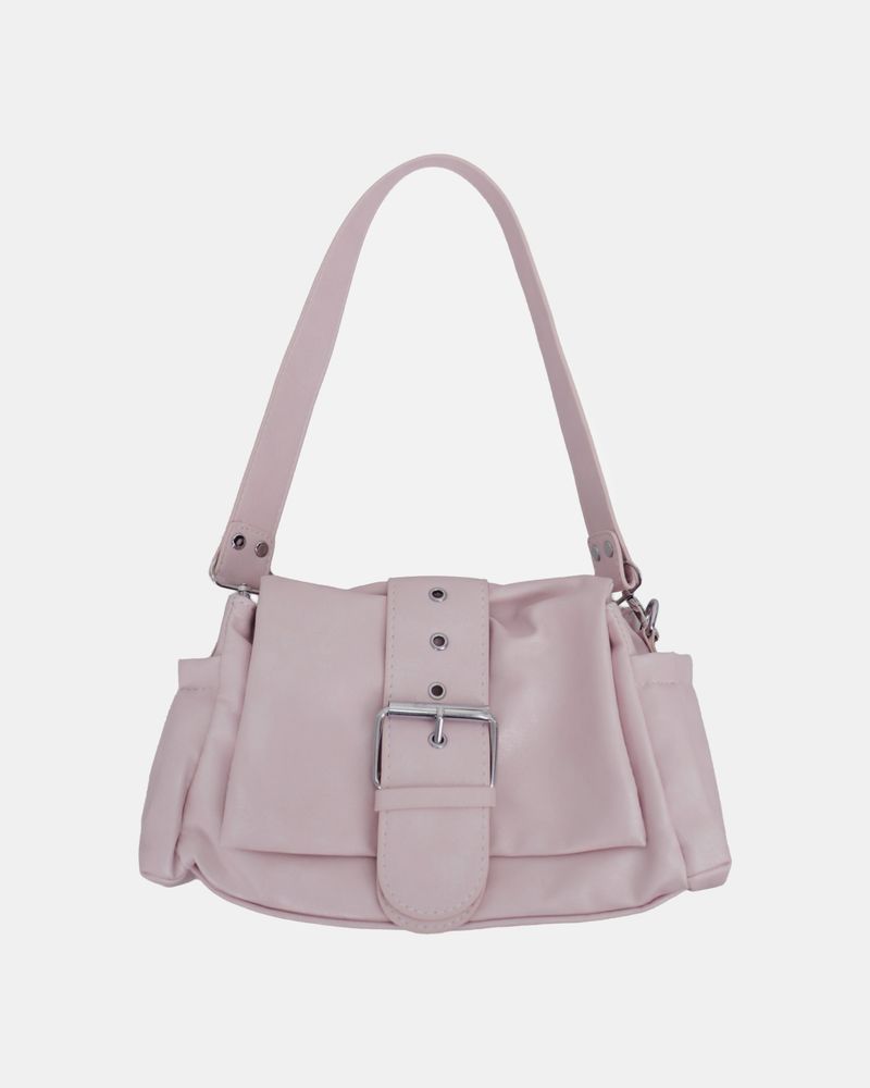 ペコル レザー バックル ショルダーバッグ