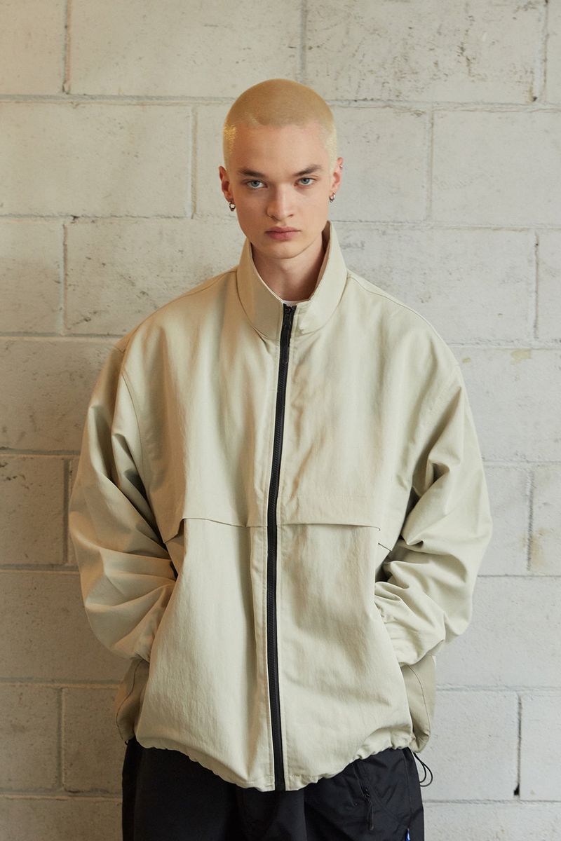 BSR2223FWJK058 CCC WIDE JACKET GRAY BEIGE