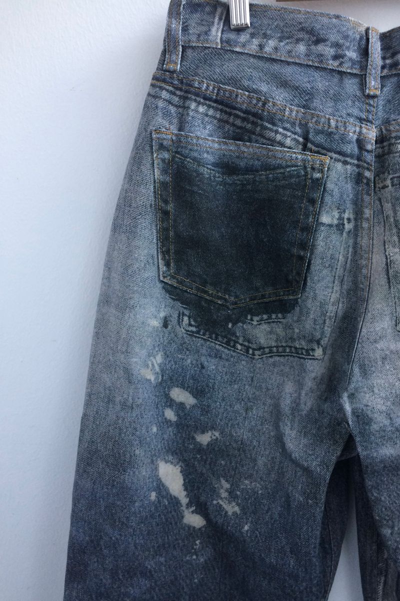 rough-washed vintage denim