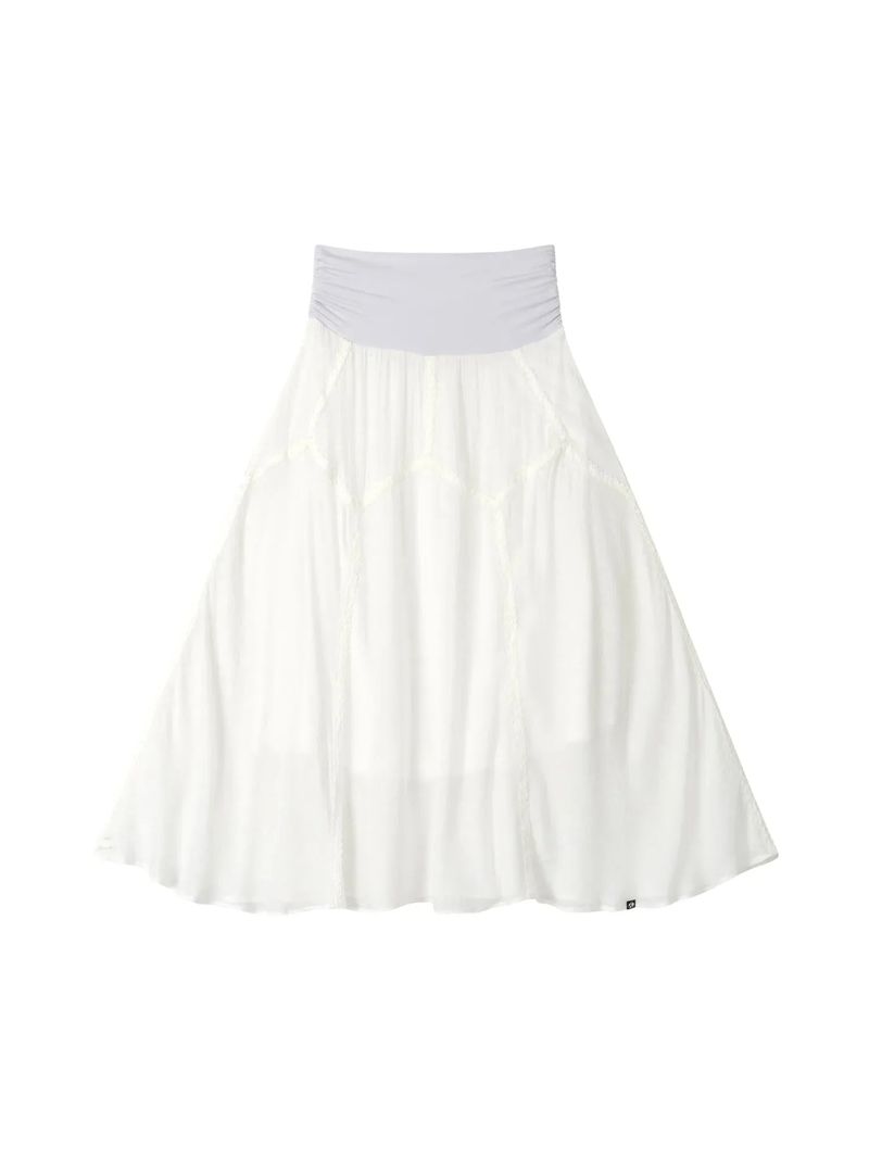 EARTHJIGU（アースジグ）の「フォレスト ロング スカート (WHITE)（スカート）」