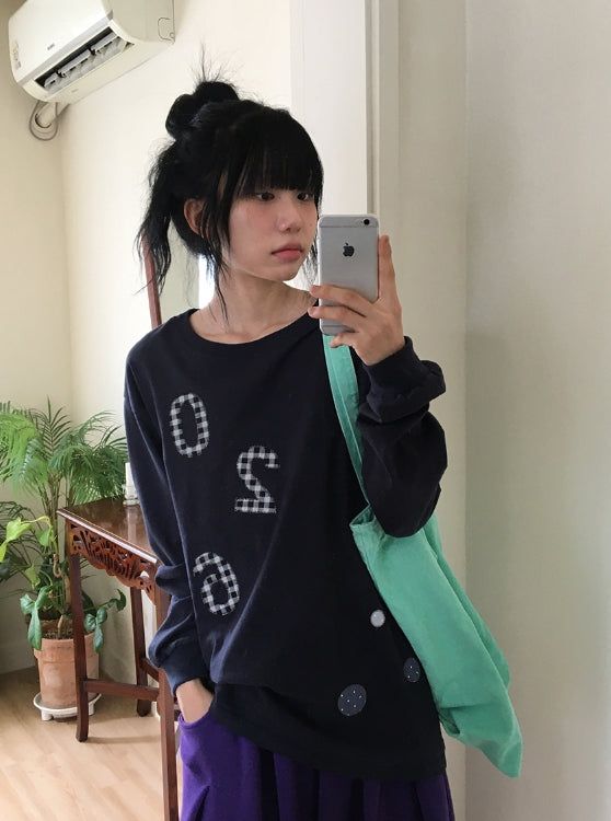 BAON（バオン）の「26FW★ [BAONHAUS] Haydin Patch Over Long Sleeve Tee（Tops）」