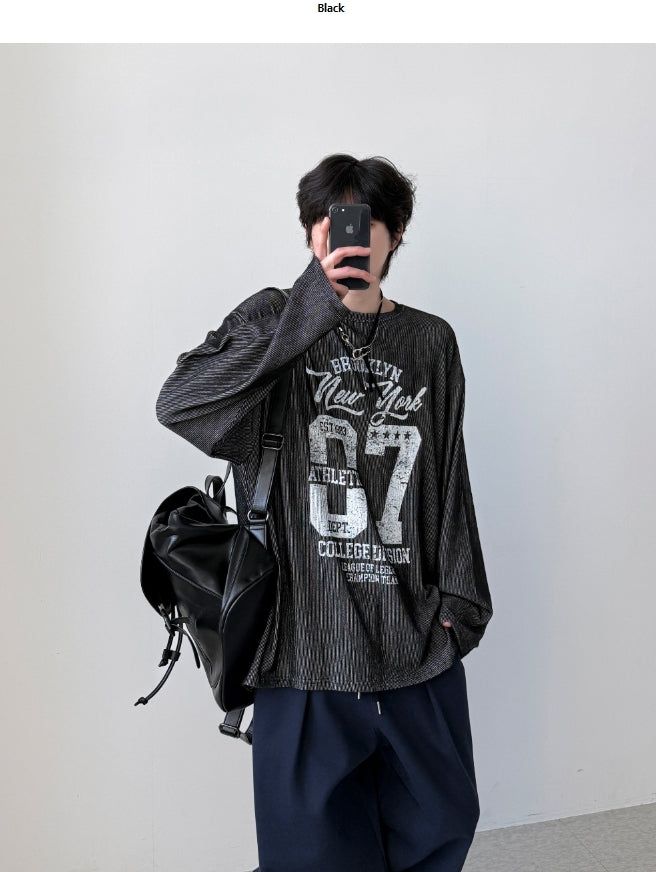 YOURNUS（ユアナス）の「Delta Stripe Long Sleeve（Tops）」