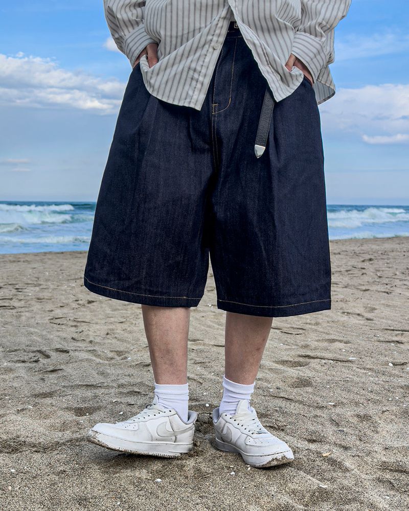 Rush Bermuda Raw Denim Pants