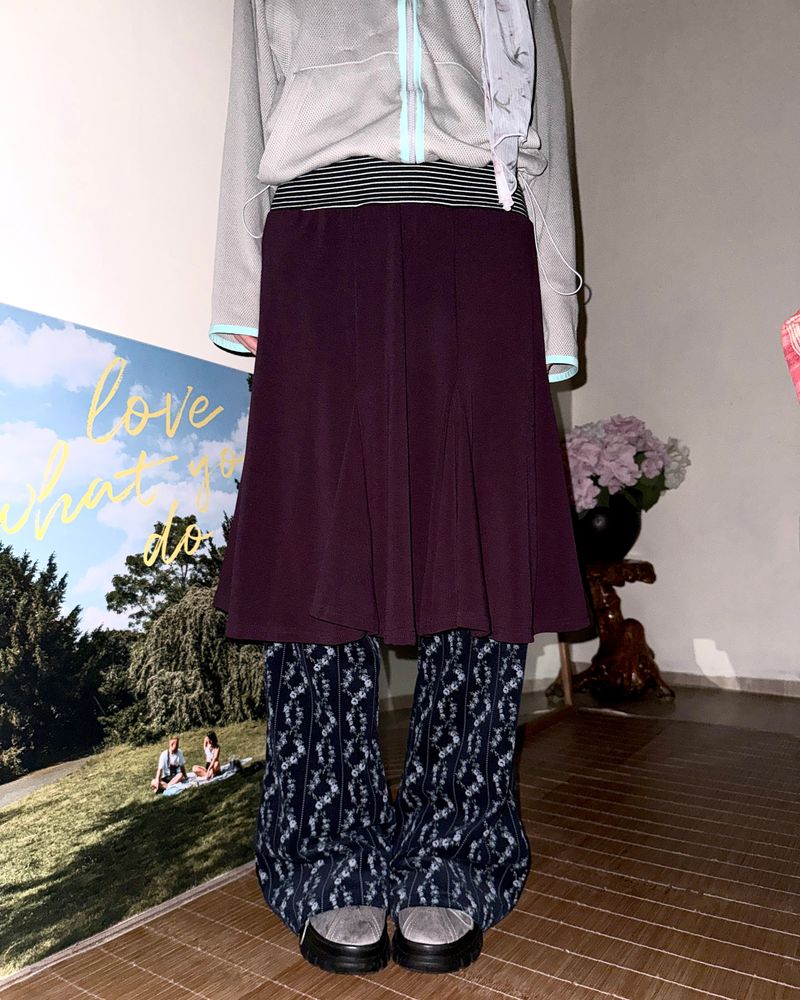 (2color) Vine Flower Corduroy Pants
