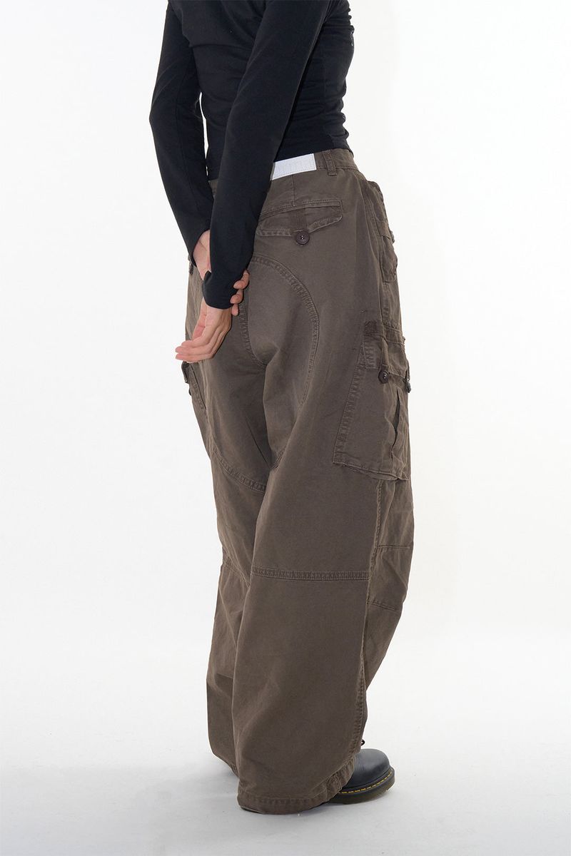 Tape dyeing cargo pants