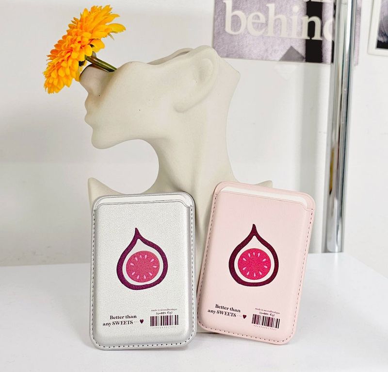 [MADE]  Fruit Fruit Card Wallet_PINKBERRY_SILVER