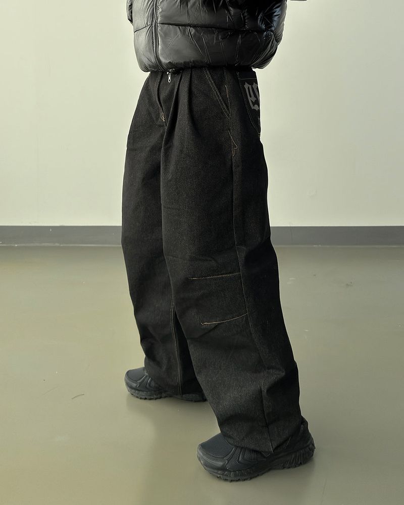 Prime nine wide denim pants