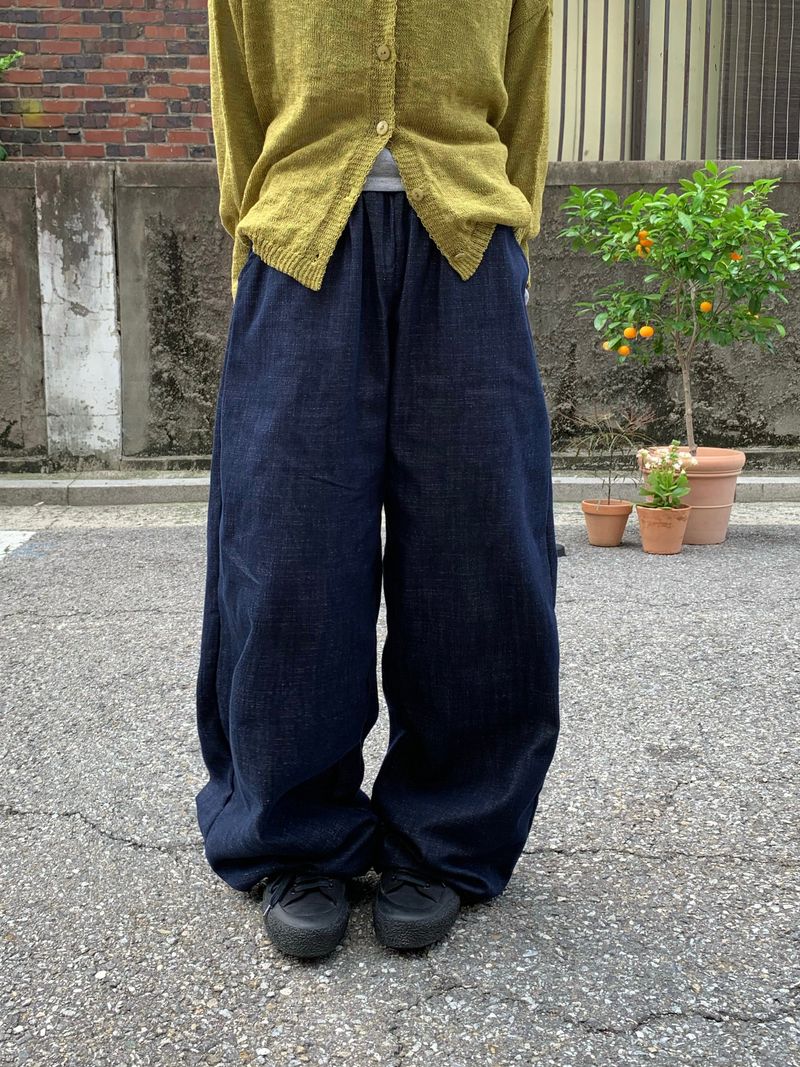 RITCORE（リットコア）の「Snap Non-Fade Denim String Wide Pants (2 colors)（Pants）」