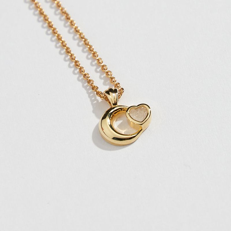 HEART CRESCENT NECKLACE