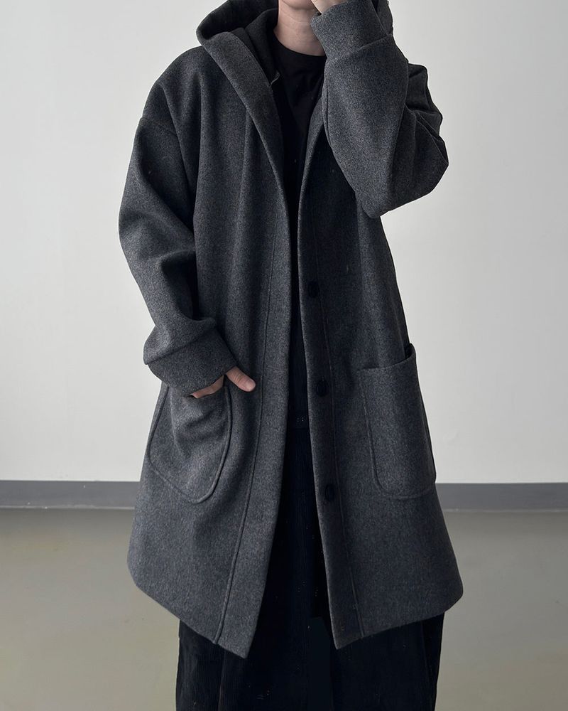Koven Wool Hooded Coat