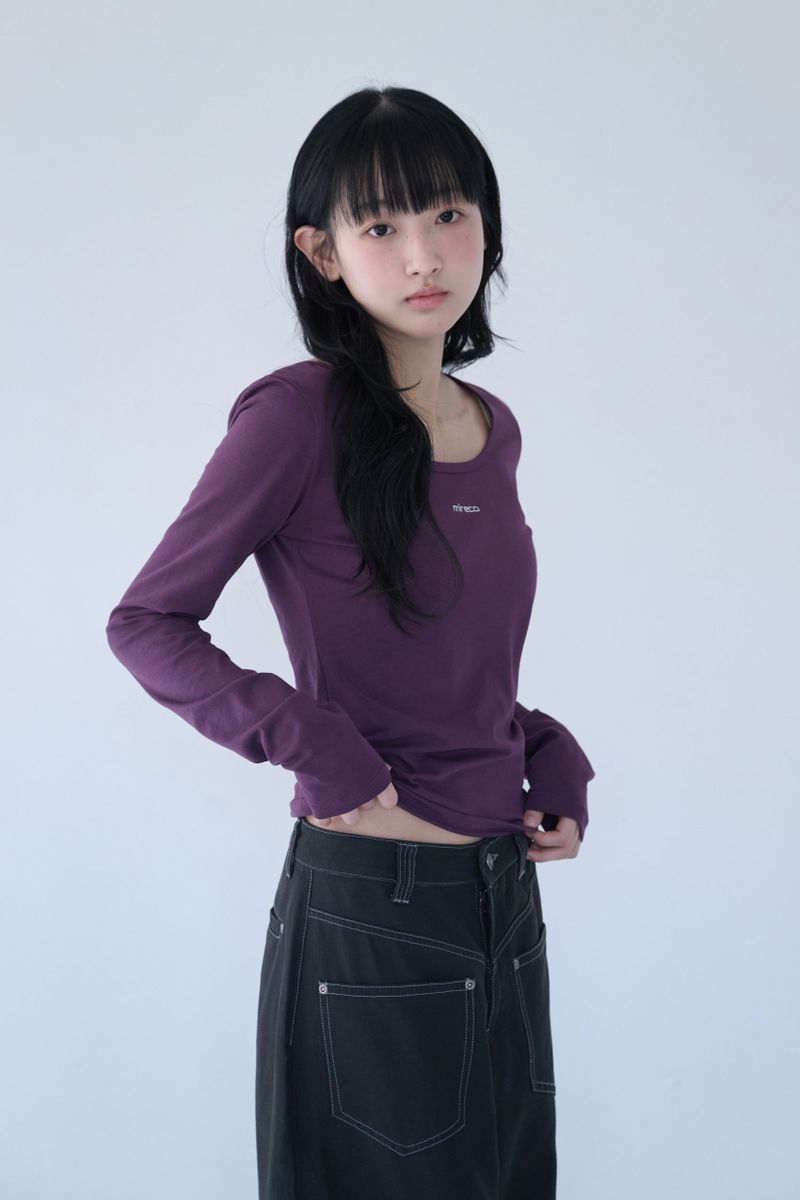 BASIC LOGO T PURPLE