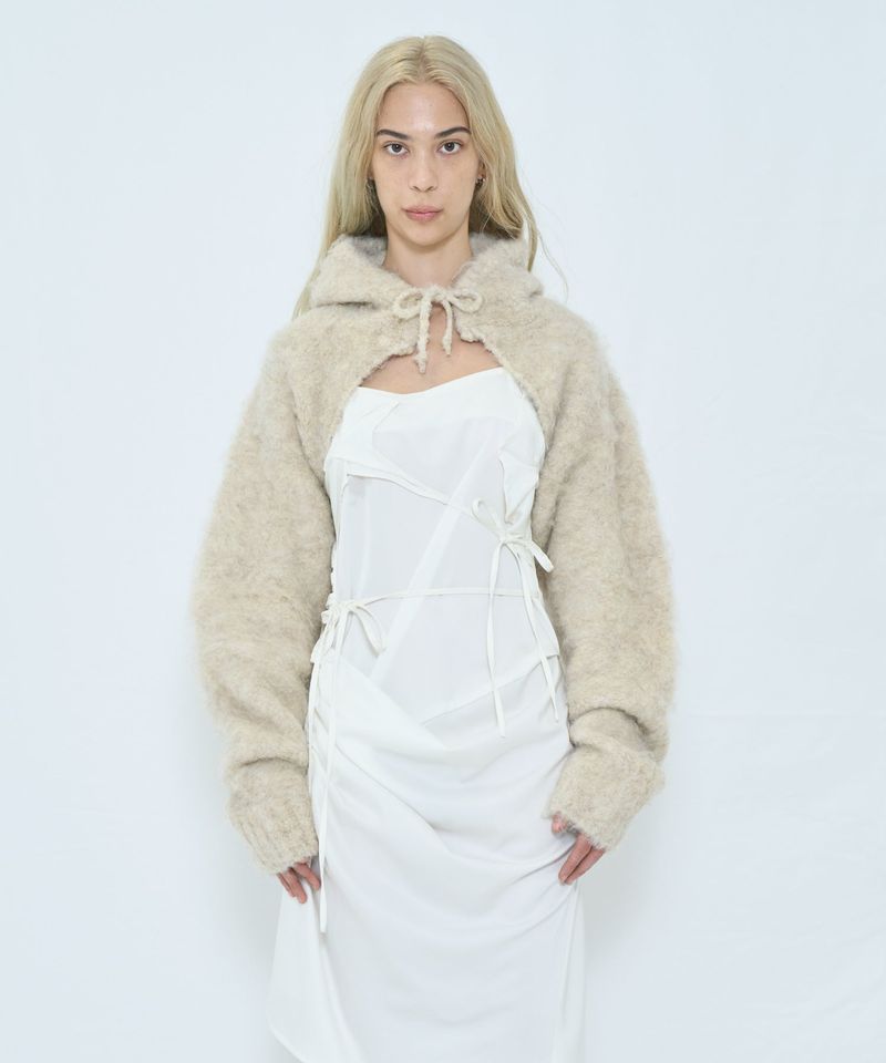 2WAY HOODED MUFFLER KNIT