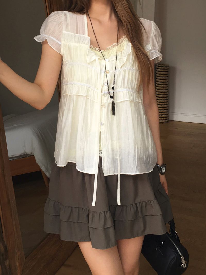 Under bloom lace camisole