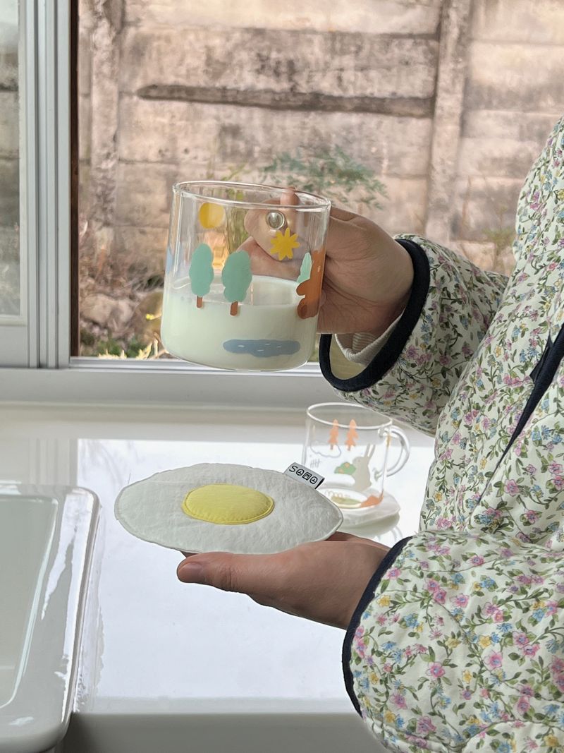 The weight of a fried egg