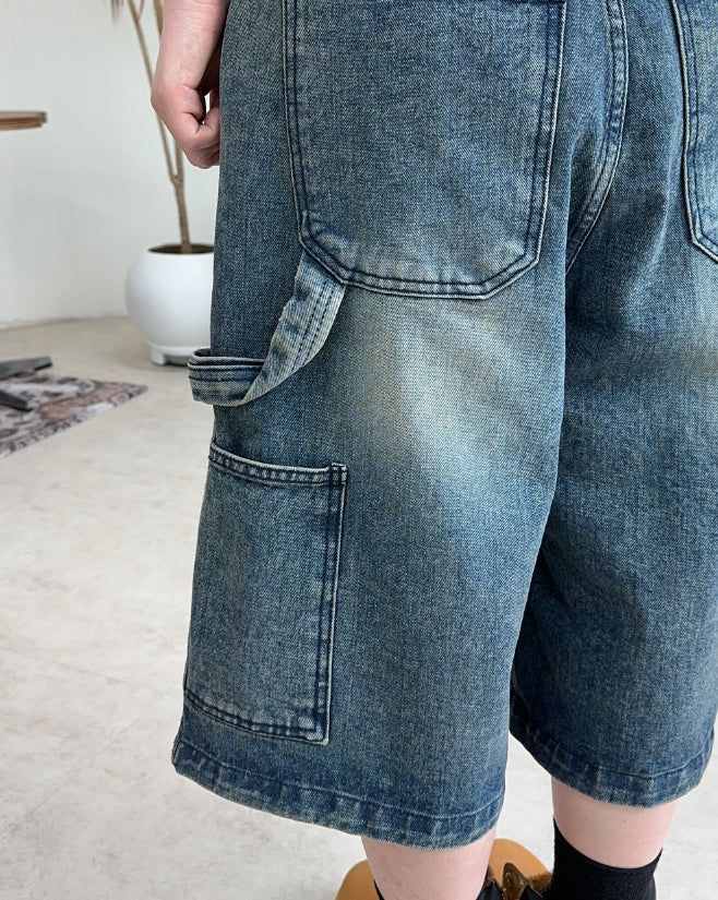 Elto Patch Carpenter Bermuda Pants