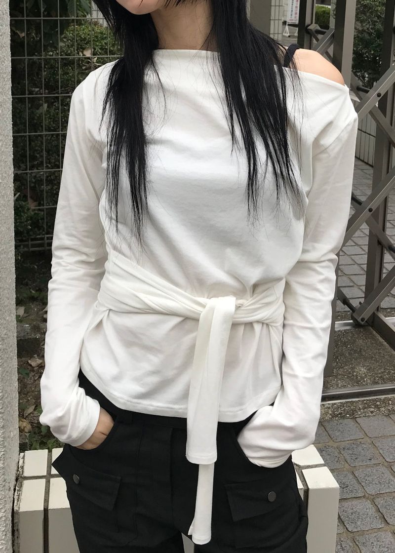  BOATNECK STRAP CROP TOP